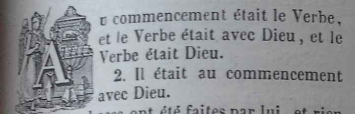Bible Genoude 1880 Jean 1-1 closer