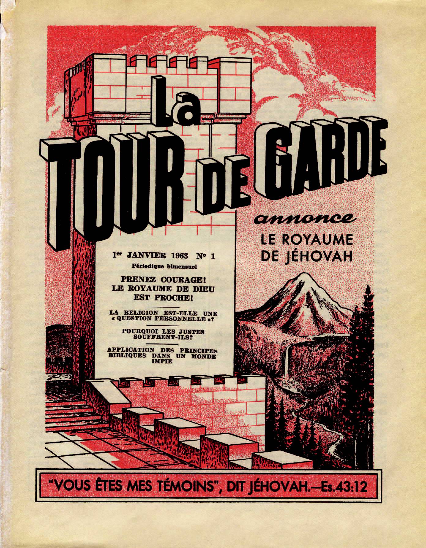 iLes autorités supérieures - Page 2 La-Tour-de-Garde-1-Janvier-1963-Cover