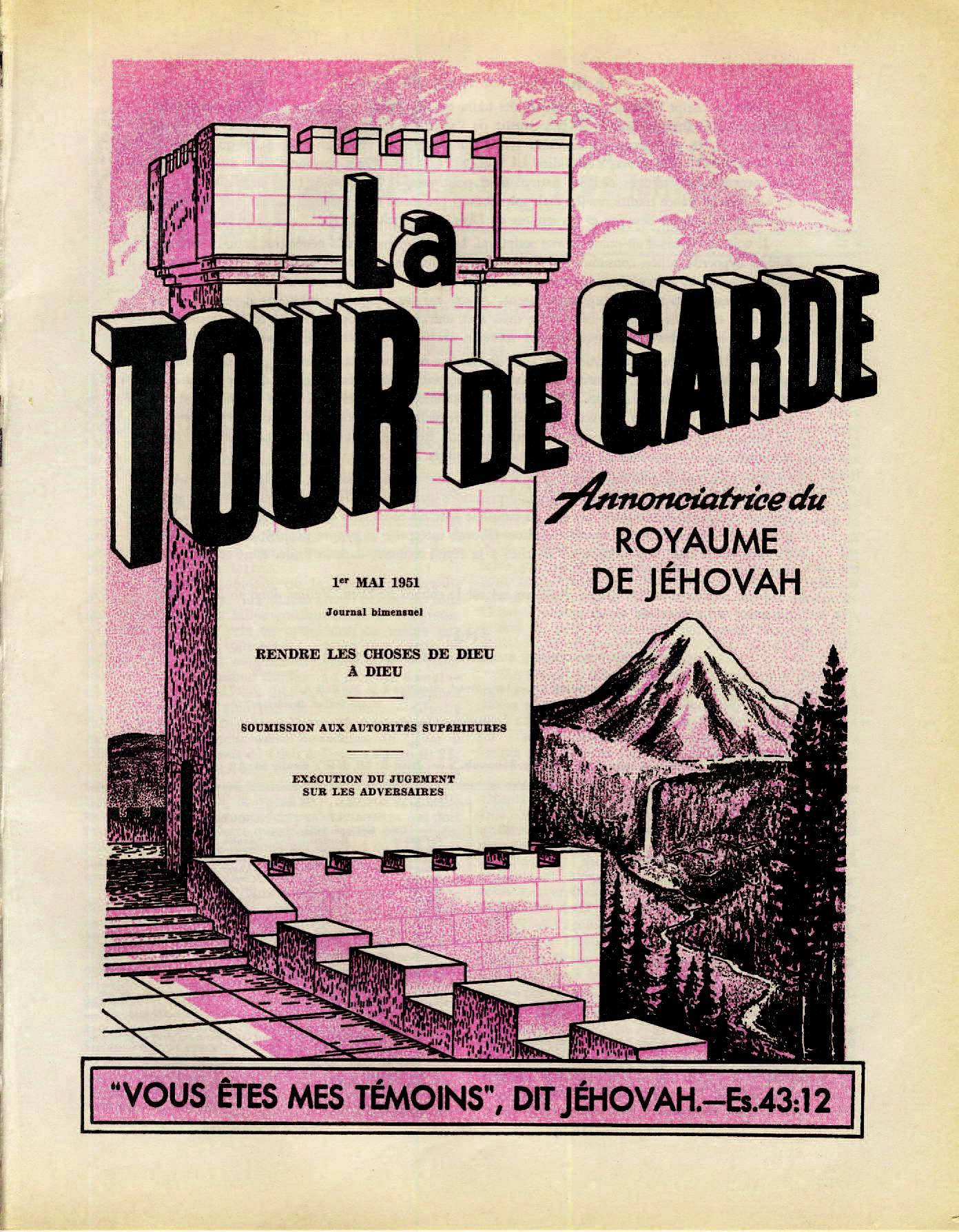 iLes autorités supérieures - Page 2 La-Tour-de-Garde-1-mai-1951-cover