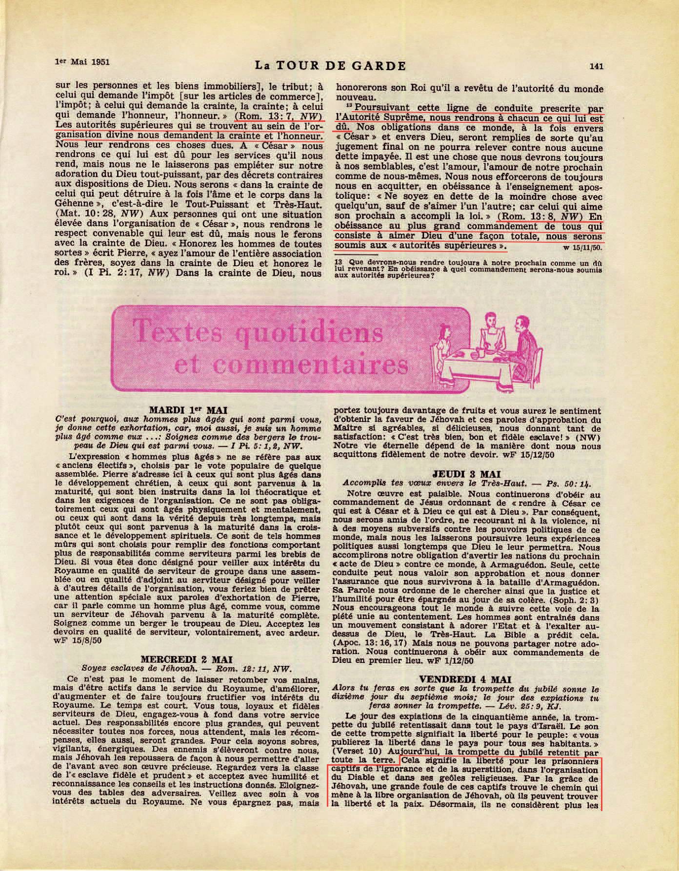 iLes autorités supérieures - Page 2 La-Tour-de-Garde-1-mai-1951-p141