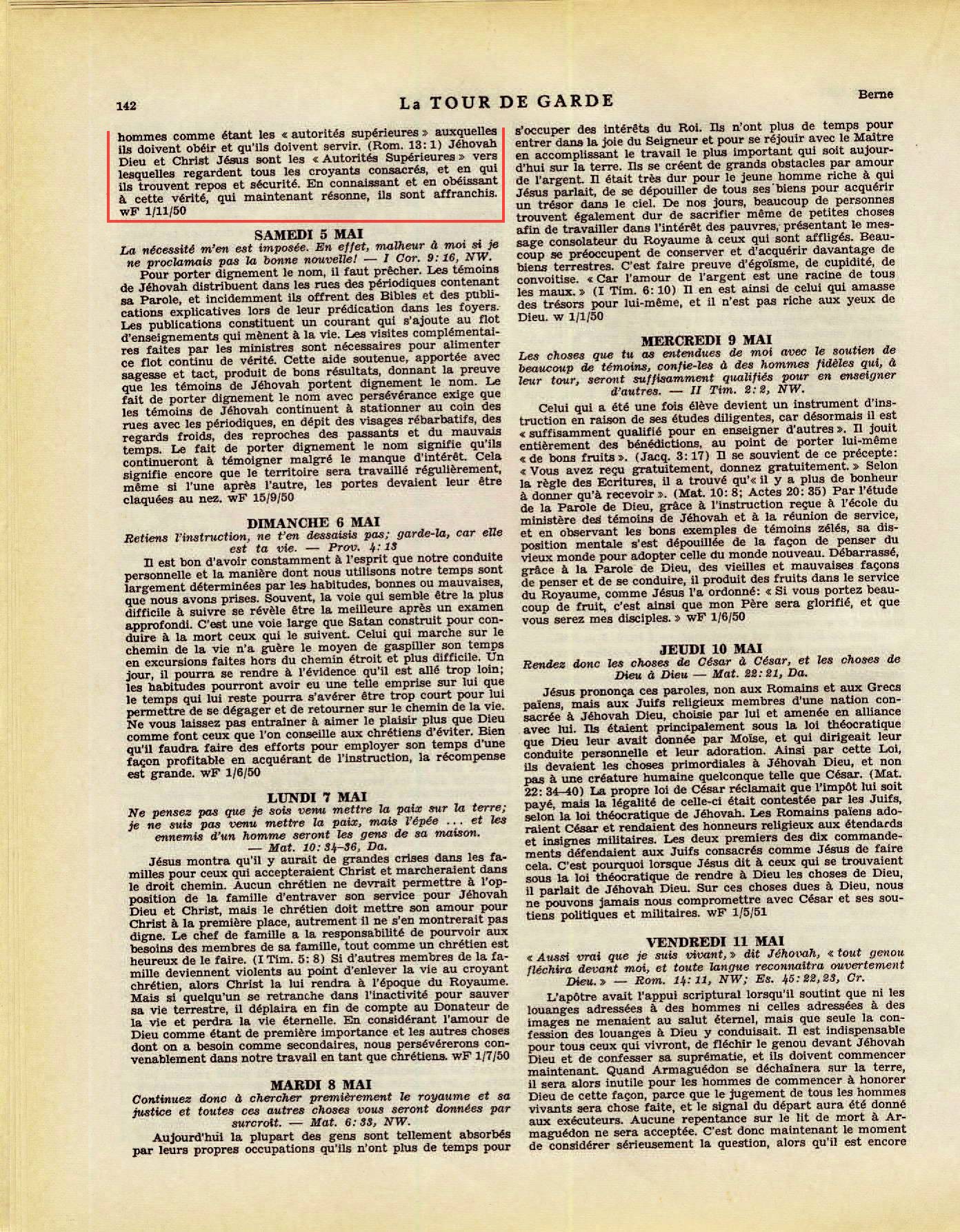 iLes autorités supérieures - Page 2 La-Tour-de-Garde-1-mai-1951-p142