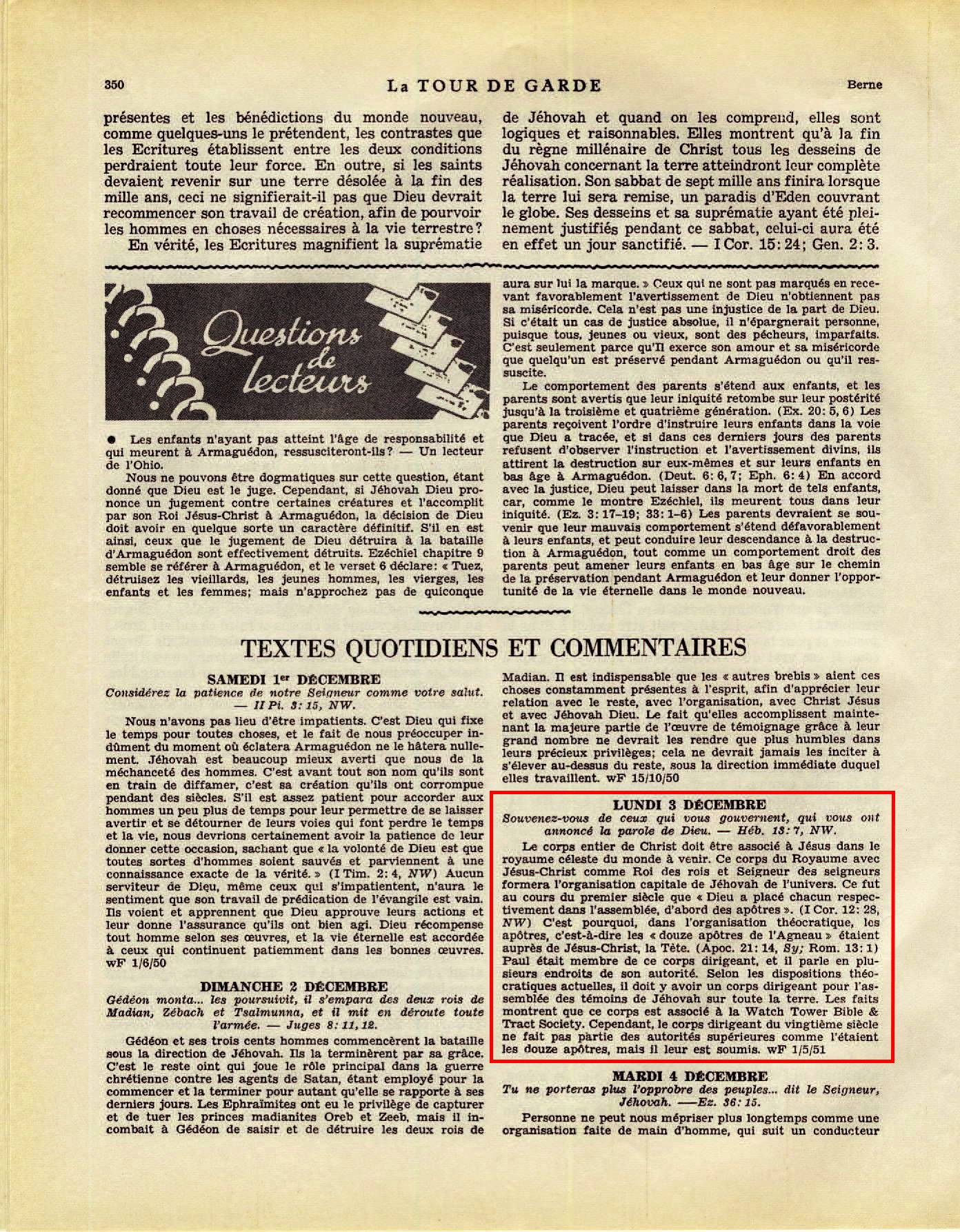 iLes autorités supérieures - Page 2 La-Tour-de-Garde-15-Nov-1951-p350