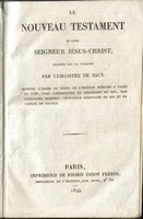 Sacy 1844 preface